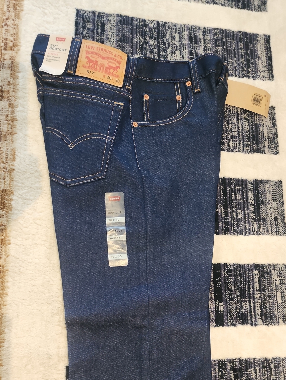 Levi's Men's 517 Bootcut Jeans in Deep Indigo Stretch